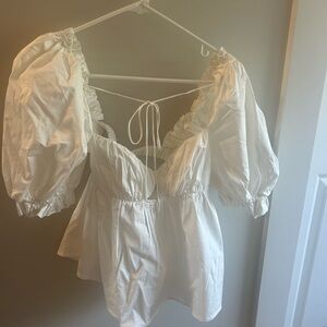 For Love and Lemons Puff Sleeve Top